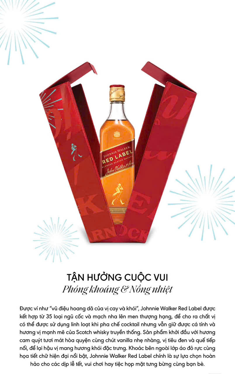 Jonnie Walker Red Label  hộp quà tết 2027