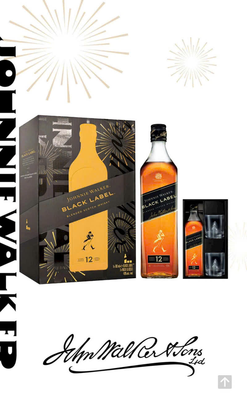 Jonnie Walker Black Label hộp quà tết 2027