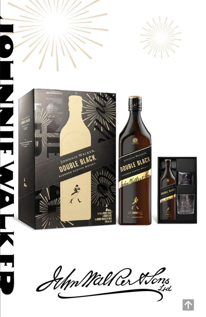 Jonnie Walker Double Black  hộp quà tết 2027