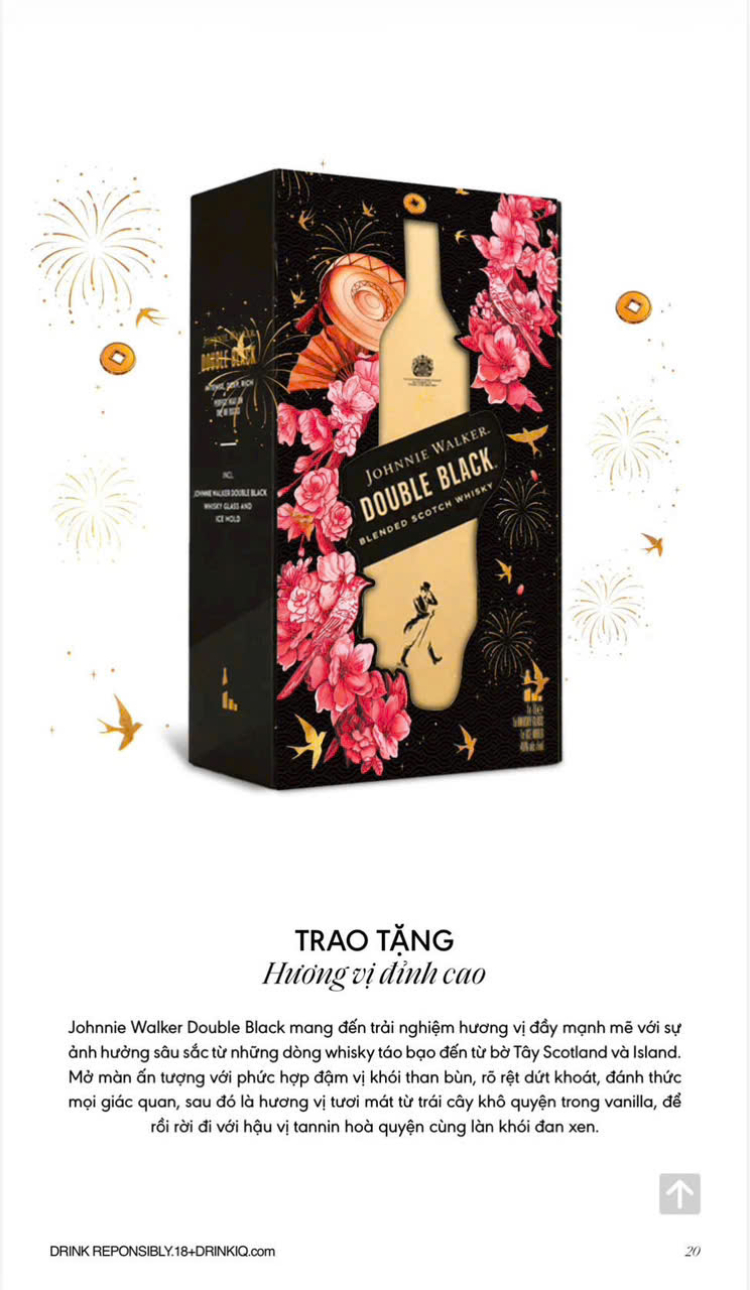 Jonnie Walker Double Black  hộp quà tết 2027